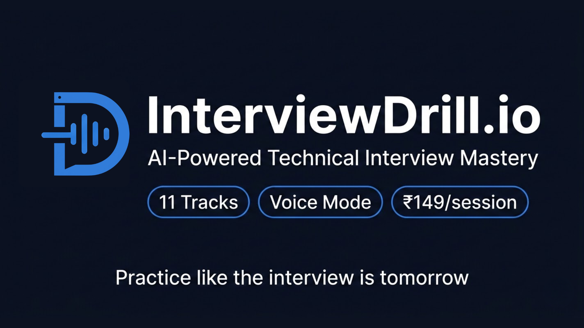 InterviewDrill.io — AI Mock Interview for DevOps & Cloud Engineers